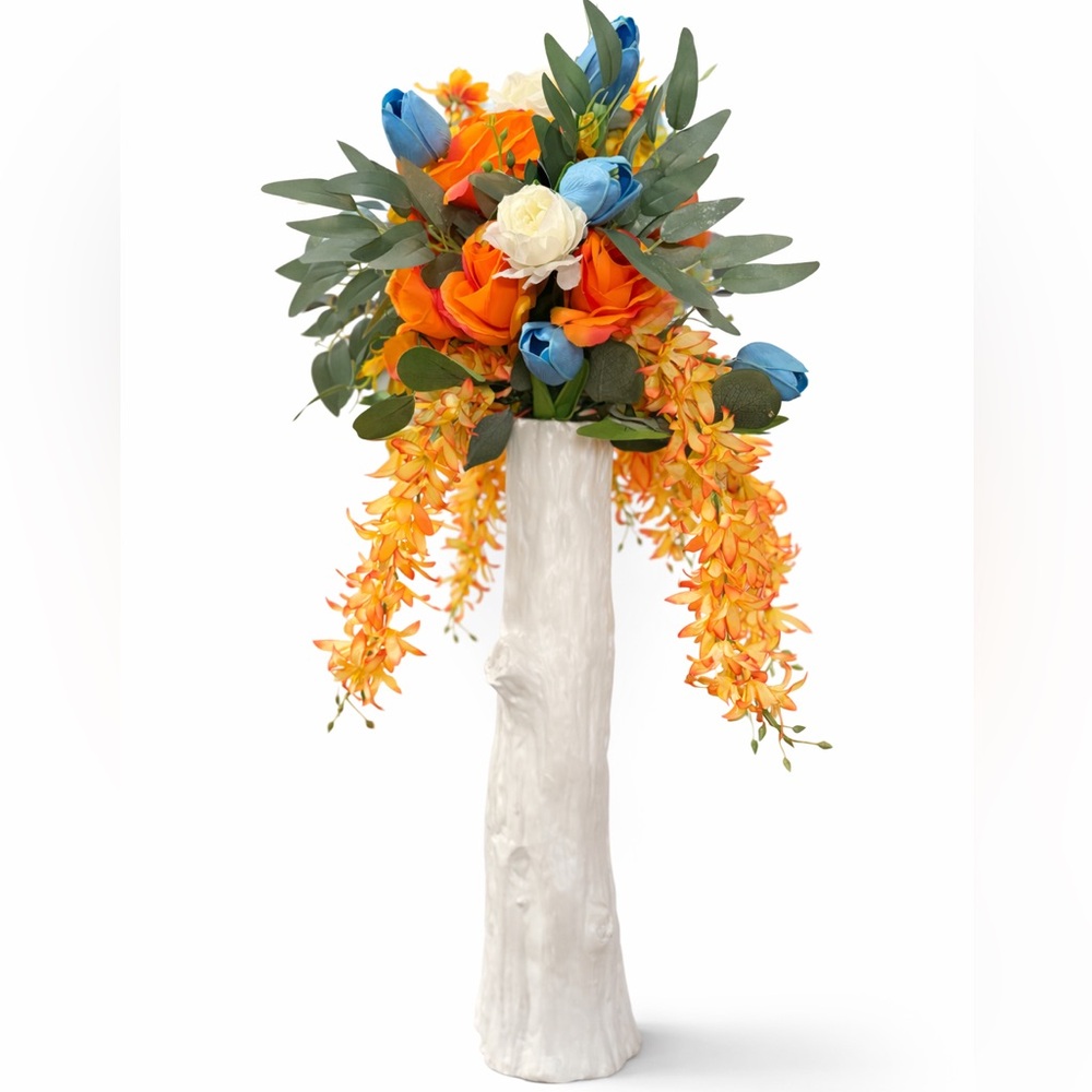 NWT by AJ SouthernCharm | Faux Floral Arrangement Cypress Tree Ceramic Vase